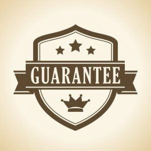 Retro guarantee symbol